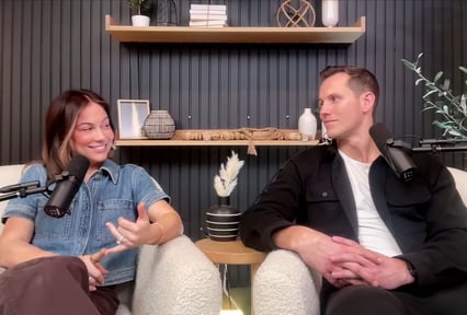 A photo of Shawn Johnson East and Andrew East