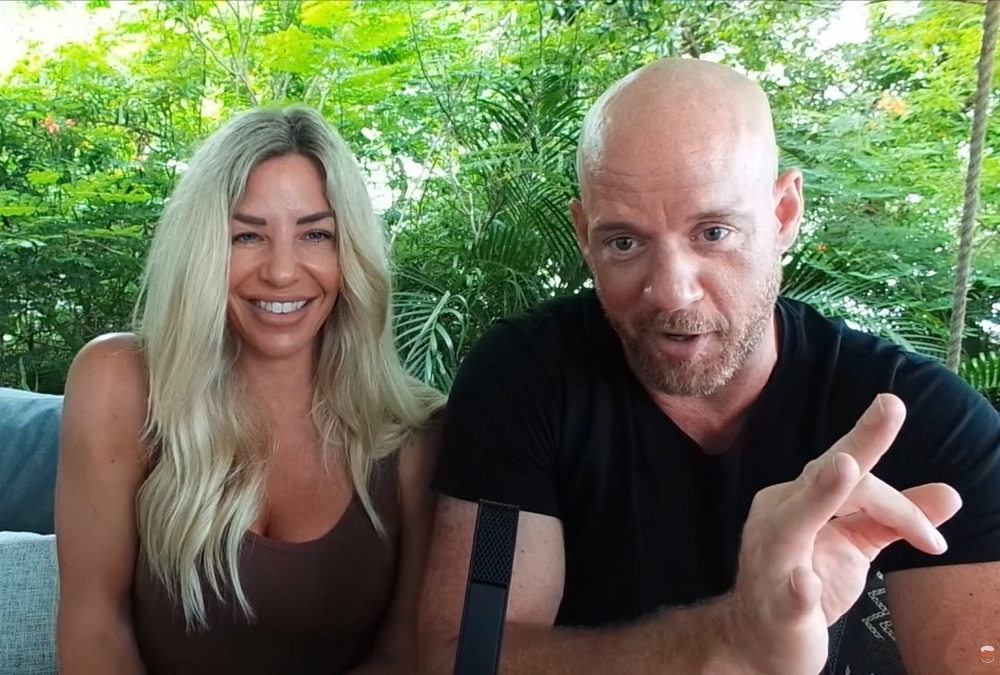 A photo of Tyler with guest Morgan Rasmussen