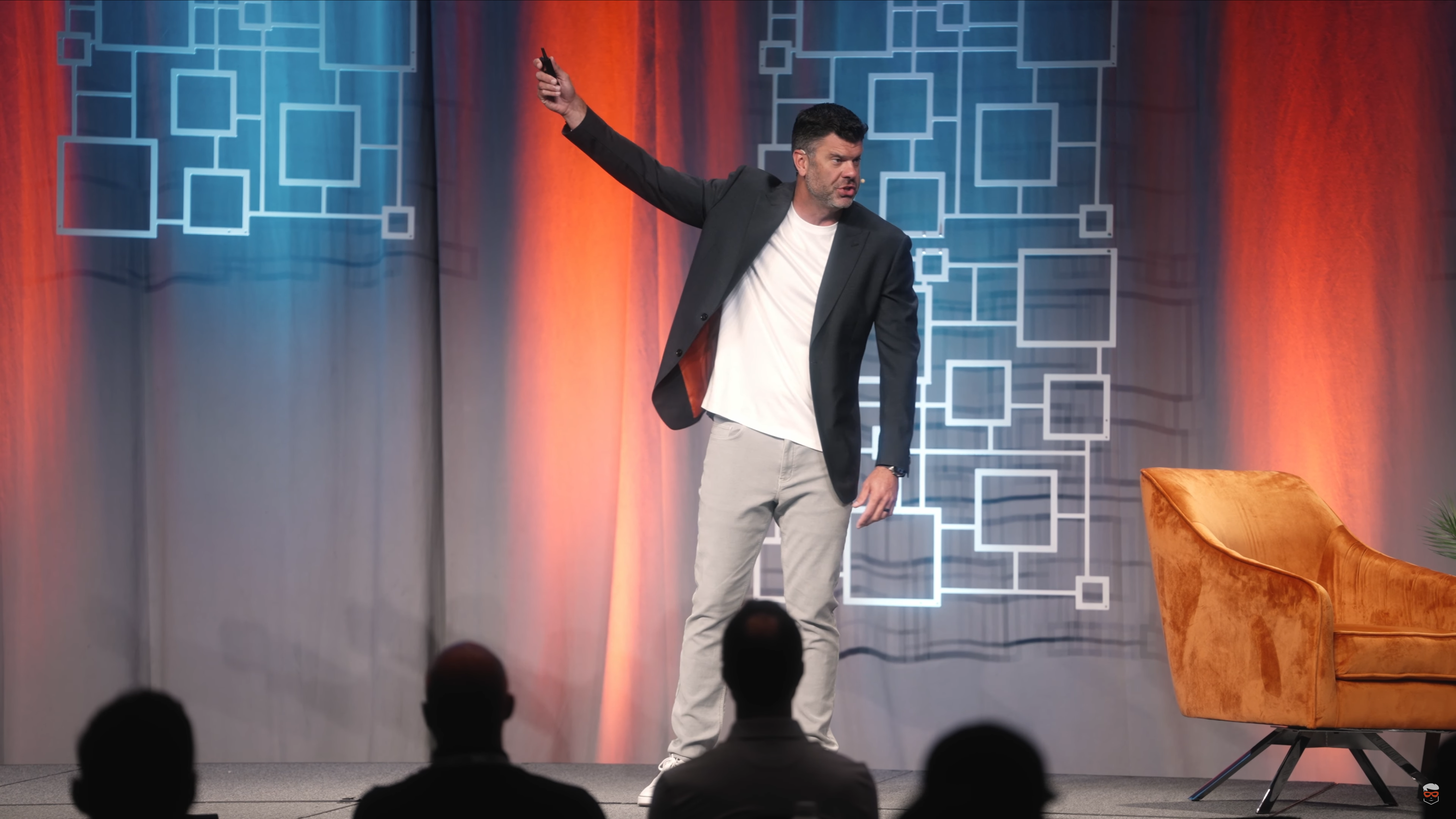 Ryan Zink on stage at a Franchise Sidekick event